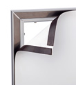 Magnet Frame is a robust system that is quick to assemble and anchor to the Panel Base.